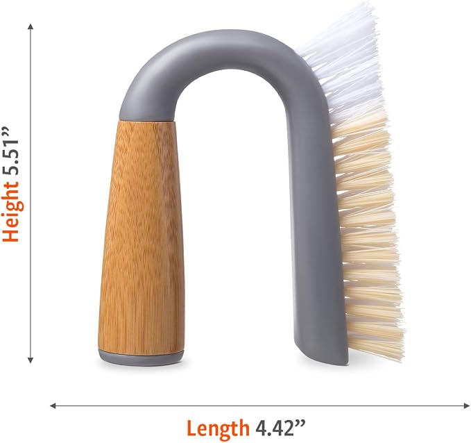 Full Circle Grunge Buster, Grout & Tile Scrub Brush, Recycled Materials - Image 7