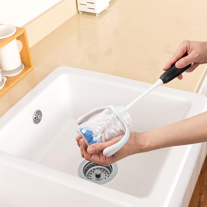 Amazer Bottle Brush Cleaner, Long Flexible Handle Bottle Brush Scrub - Image 6