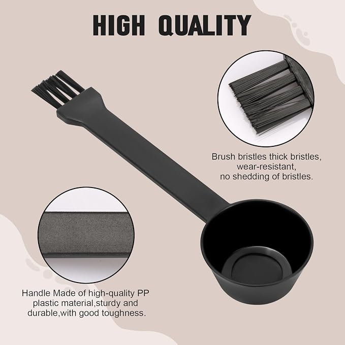 Coffee Spoon With Espresso Grinder Brush 2 in 1 Brush Compatible - Image 2