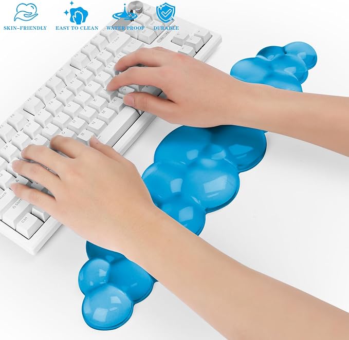 Gel Cloud Keyboard Wrist Rest, Cute Wrist Support and Arm Support Keyboard Rest - Image 5