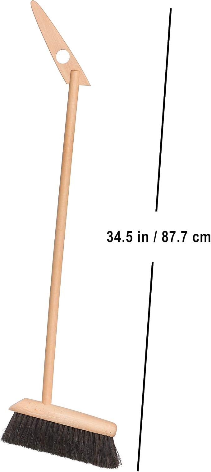 REDECKER Horsehair Broom & Stainless Steel Dust Pan Set - Image 6