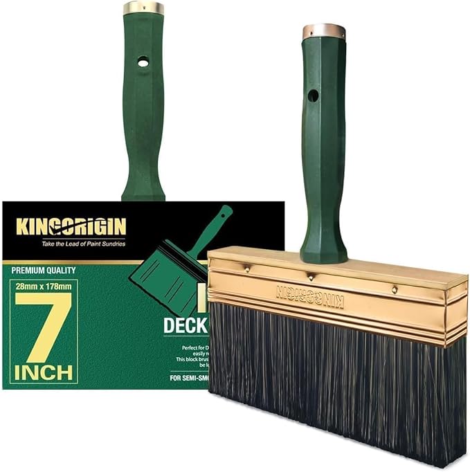 7 Inch Paint Brush, Quick Deck Brush by KINGORIGIN