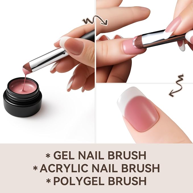 Acrylic Nail Brush for French Tips & Gel Polish Clean Up | Professional - Image 5