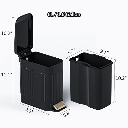CEROELDA Small Bathroom Trash Can - Image 5