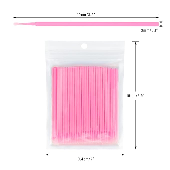 G2PLUS 500PCS Cotton Swabs, Disposable Micro Applicators Brush - Image 2