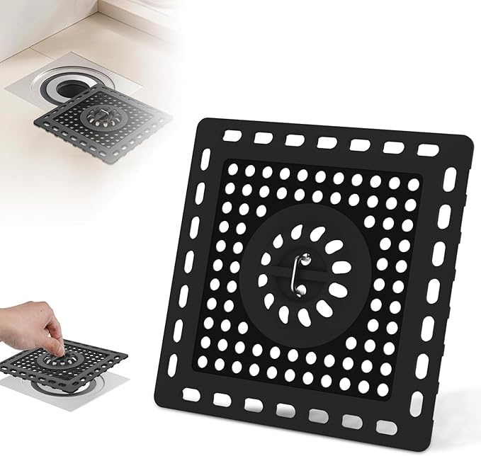 Hibbent Upgraded Shower Drain Hair Catcher, Shower Drain Cover by Hibbent
