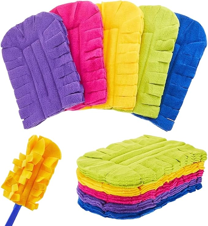 360° Electrostatic Duster Refills, 2026 New Washable & Reusable Microfiber Pads by xieJY
