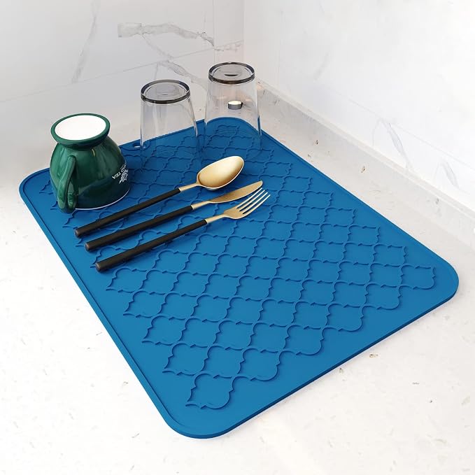 AMOAMI-Dish Drying Mats for Kitchen Counter-Silicone Dish Drying Mat-Kitchen by AMOAMI