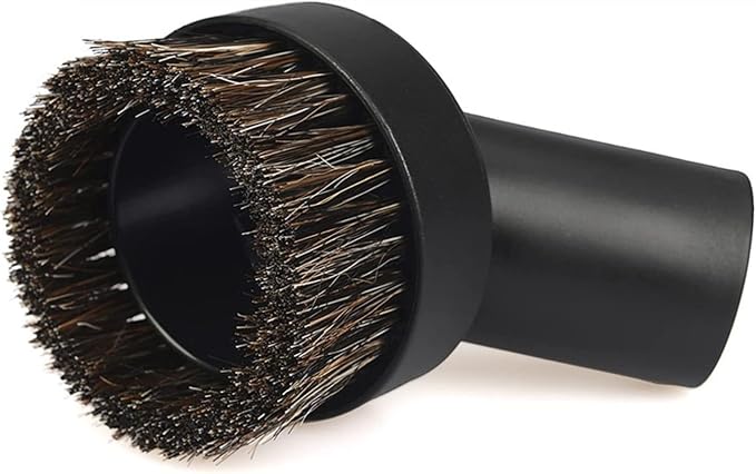 2PCS Black Round Vacuum Brush 1.25" Horse Hair Dust Brush 1 1/4" Vacuum Cleaner - Image 7
