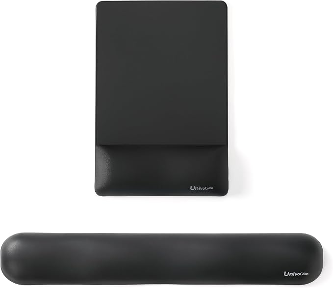 UnivoColors Design-Wave Set of Keyboad Wrist Rest & Mouce Pad, Artificial by UnivoColors