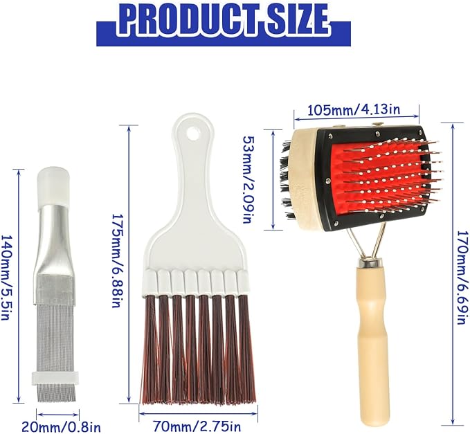 BOJACK Air Conditioner Condenser Fin Cleaning Brush Kit, Fridge Coil Cleaning - Image 2