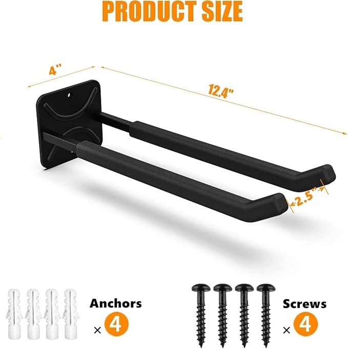 TORACK Garage Hooks Heavy Duty Tool Organizer, Wall Mount Hanger Rack Garage - Image 5