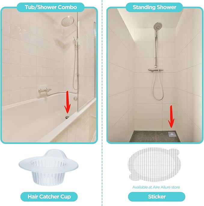 25 Pack, Hair Catcher for Bathroom Sink or Bathtub - Image 6