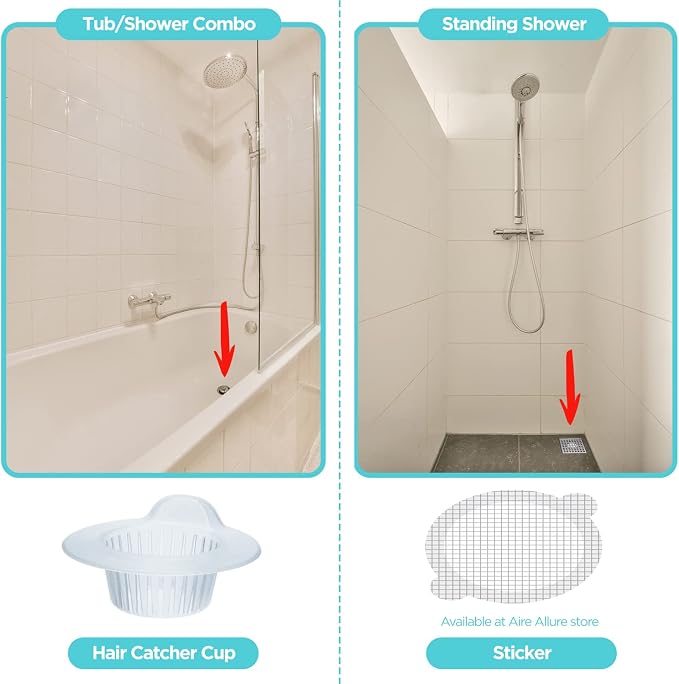 25 Pack, Hair Catcher for Bathroom Sink or Bathtub - Image 6