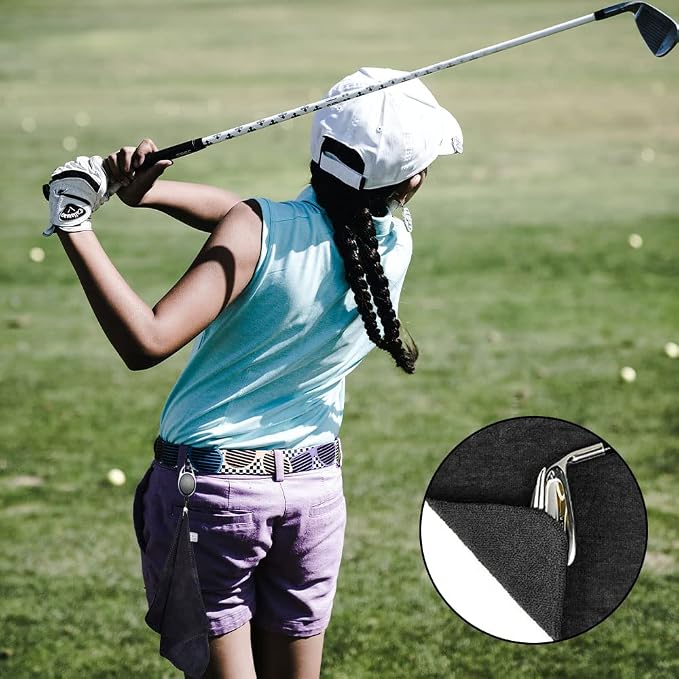 2 Pcs Golf Towels Quick Drying Golf Cleaning Towels - Image 7