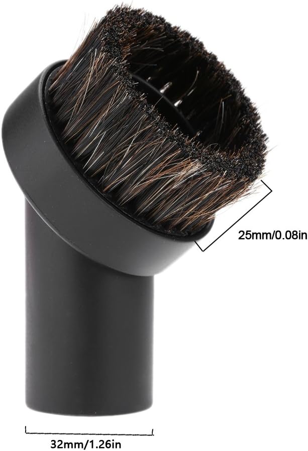 Delaman 32mm Round Dust Brush, 1.25" Small Round Vacuum Cleaner Accessory - Image 2