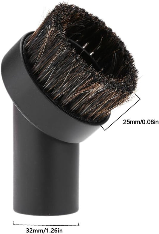 Delaman 32mm Round Dust Brush, 1.25" Small Round Vacuum Cleaner Accessory - Image 2