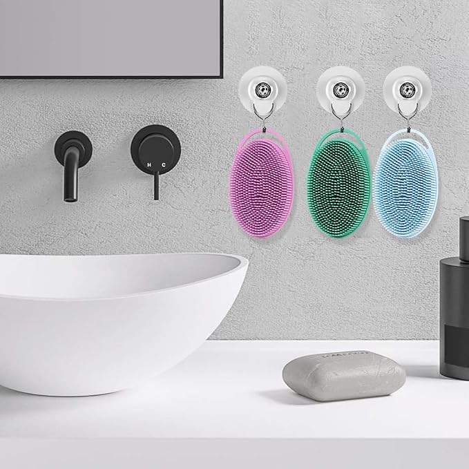 Soft Silicone Body Scrubber 6 PCS Silicone Body Shower, Silicone Loofah 2 in 4 - Image 5