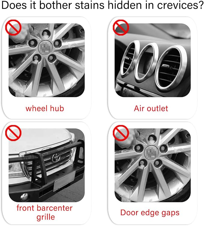 Car Carpet Cleaning Brush, Wheel Hub Scrub Brush Floor Mat Cleaning Brush - Image 5