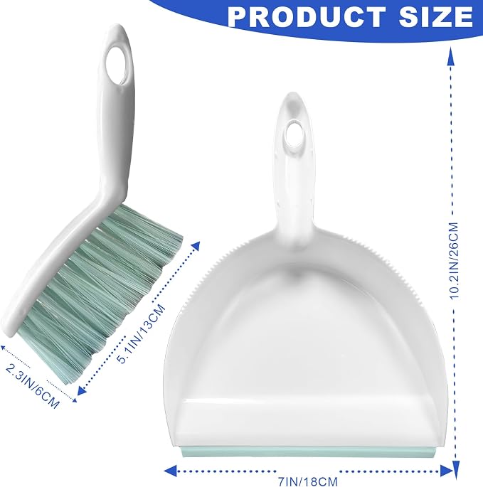 Mini Broom and Dustpan Set Small Dust pan & Brush Set Portable Cleaning Tools - Image 5