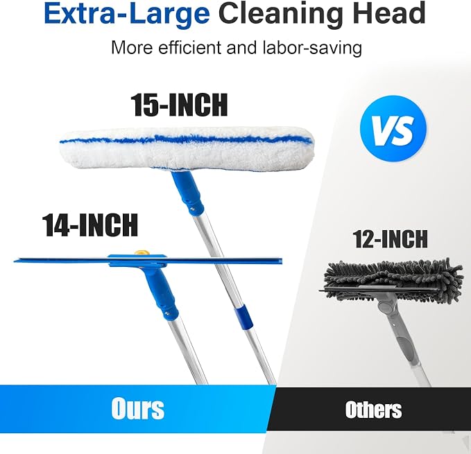 Squeegee for Window Cleaning, Window Cleaning Kit for Shower Glass Mirror Door - Image 3