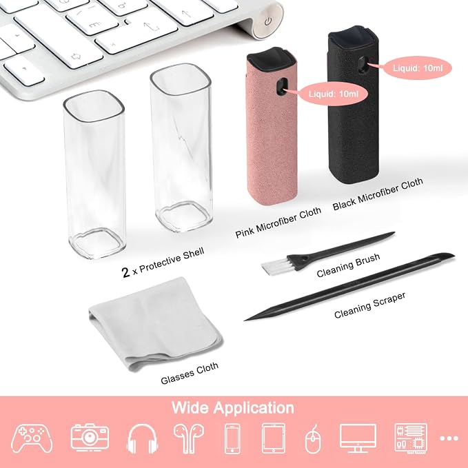2Pcs Screen Cleaner Spray and Wipe - Image 2