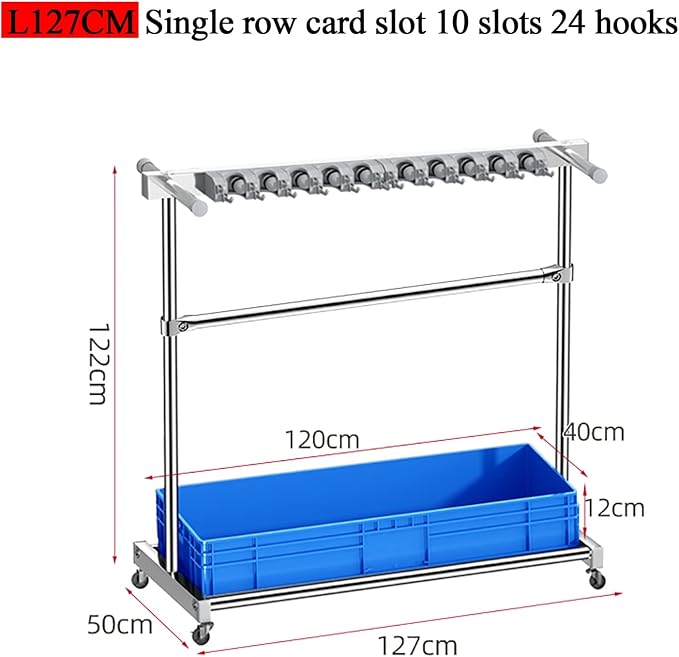 Movable Mop Broom Holder Put Wet Mops Floor Standing Cleaning Tool Rack - Image 4