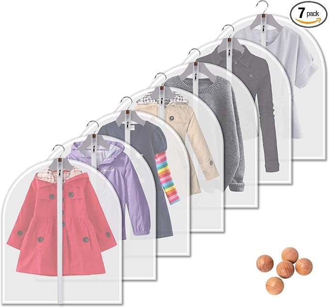 Dust Proof Garment Bags 7 Piece Set by VOSIGREEN