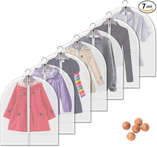 Dust Proof Garment Bags 7 Piece Set by VOSIGREEN