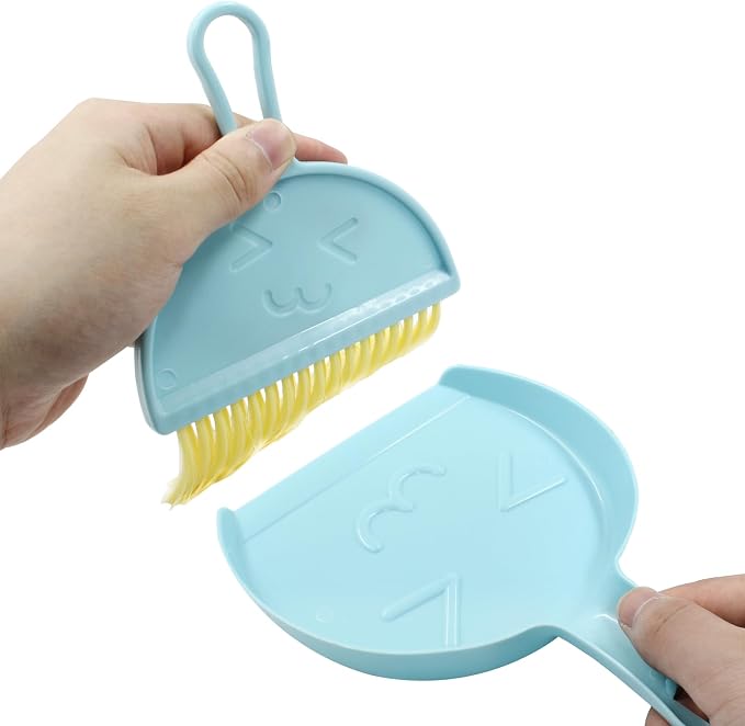 Hitefu Small Broom and Dustpan Set, Mini Dust Pans and Brush Set, Broom - Image 4
