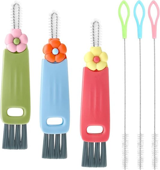 3Pcs 3 in 1 Cup Lid Cleaning Brush by DIVINA+VITAE