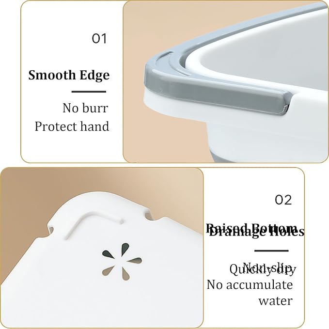 Haundry Portable Shower Caddy Basket, Foldable Caddy Basket - Image 4