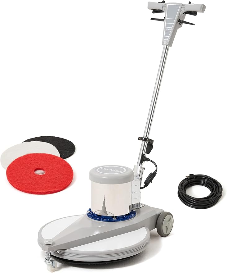 20" High-Speed Commercial Floor Burnisher, 1.5 HP, 1500 RPM, 40ft Cord by DapperSupply