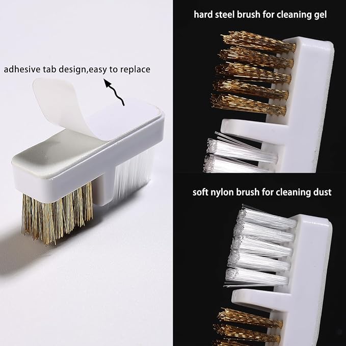 2 in1 Nail Drill Bit Holder and Nail Drill Bits Cleaner Brush Case, 24 Holes - Image 5