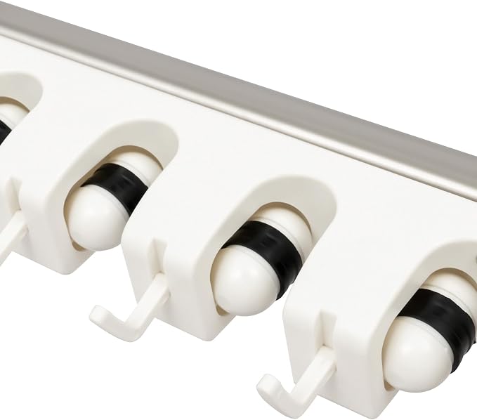 Broom Holder Organizer Movable Closet Storage Cabinet Mop Rack, Floor Standing - Image 5