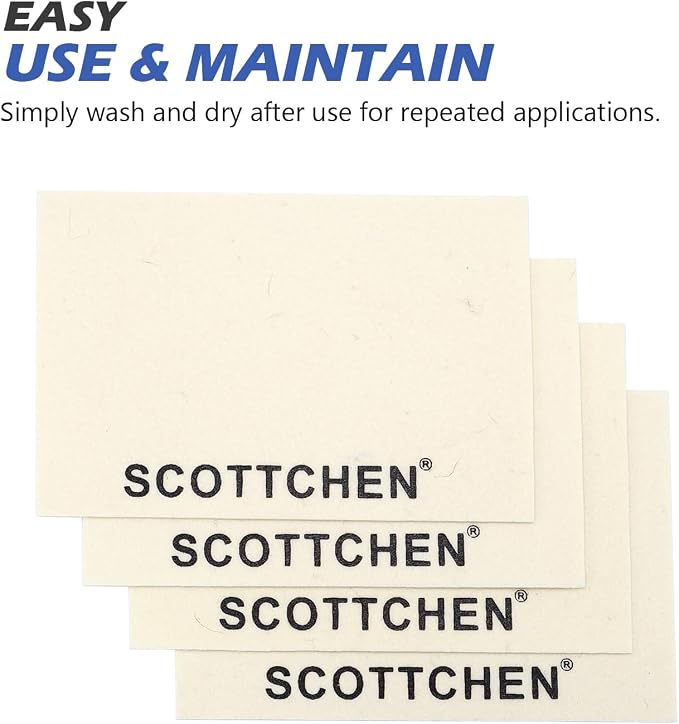 SCOTTCHEN 4Pcs Wool Cloths for Buffing, Polishing and Lapping, and Metalworking - Image 5