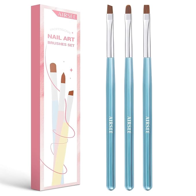 AIRSEE Nail Art Clean Up Brushes, Painting Brushes, Art Design DIY Tools by AIRSEE