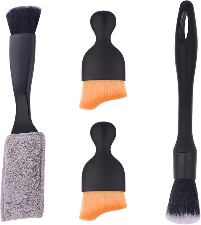 4PCS Car Interior Cleaning Brushes Car Interior Detailing Brush Car Detail Soft by Unknown