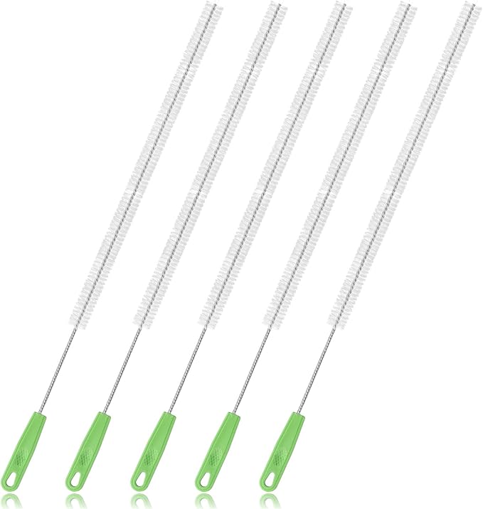 5pcs Extra Long Pipe Cleaning Brush, 15.16in/38.5cm Small Nylon Straw Cleaner by Unknown