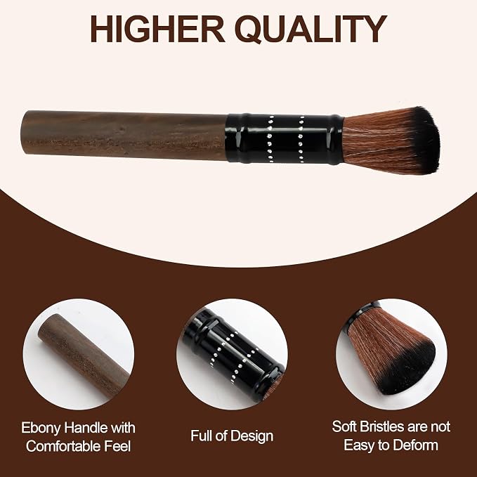 JEPELUS Coffee Grinder Brush, Barista Tools Wooden Espresso Machine Cleaner - Image 3