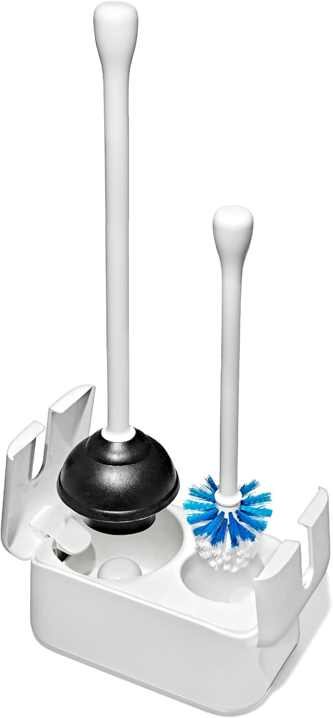 OXO Good Grips Toilet Brush & Plunger Set by OXO