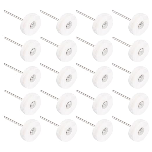20 Pack Little Buffing Wheel 1/8 Inch Cloth Polishing Wheels Polishing Buffing by Unknown