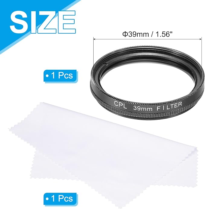 MECCANIXITY 39mm Circular Polarizer Filter, Double Sided Multi-Layer Coatings - Image 2