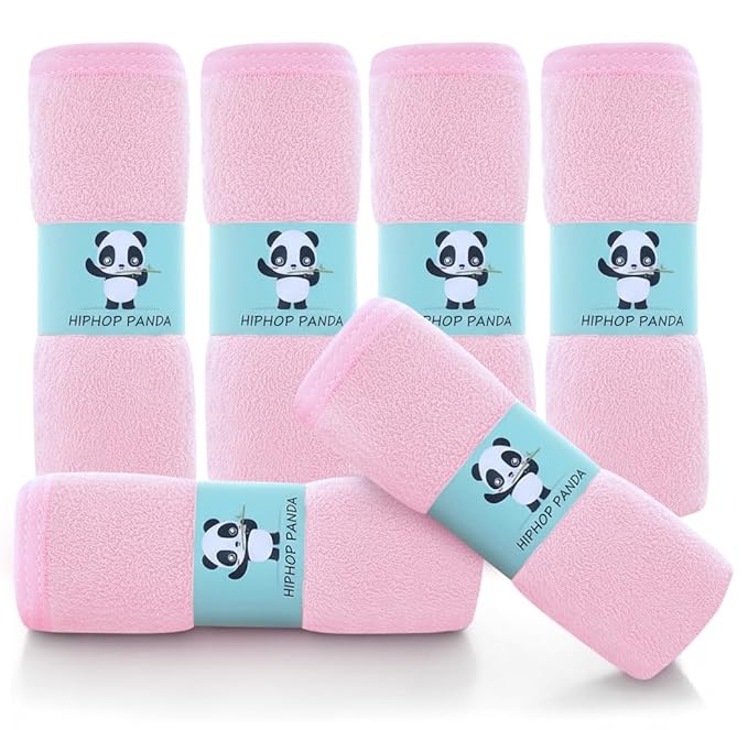 HIPHOP PANDA Baby Washcloths, Rayon Made from Bamboo by HIPHOPPANDA