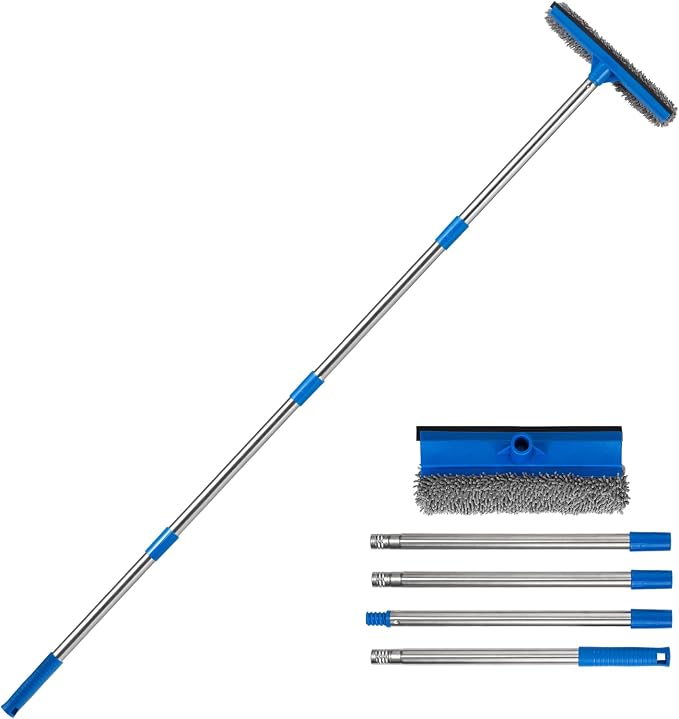 30"-59" Window Squeegee, 2 in 1 Squeegee Window Cleaner by Bryquelin