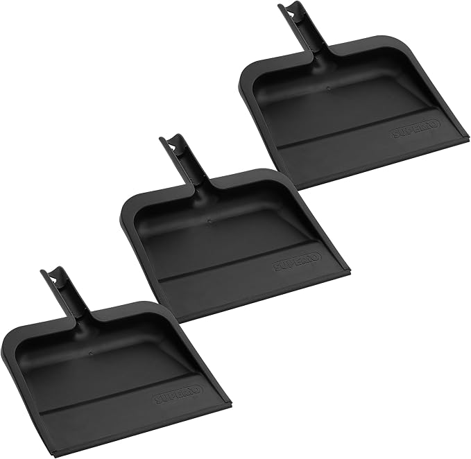 Superio Clip-On Dustpan with Rubber Lip by Superio