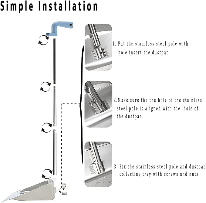 YONILL Dust Pans with Long Handle - Image 5