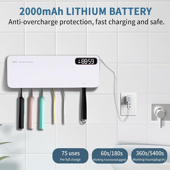 ZOZOO UV Toothbrush Sanitizeri Holder - Image 5