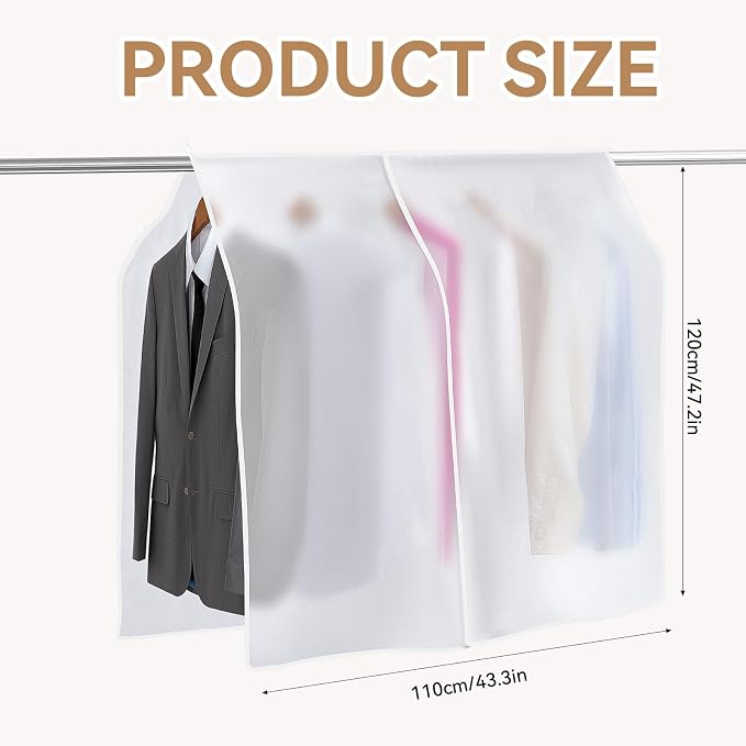 Clothing Rack Covers Hanging Clothes Dust Covers Garment Bag Organizer Storage - Image 2