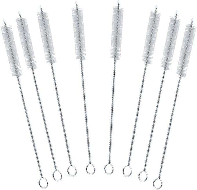 Long Straw Cleaner Brush Set Travel: 8 Pack Straw Brush Cleaner by LIFEHIM